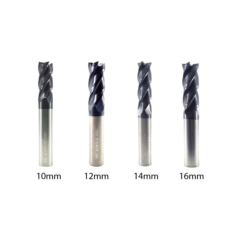 45HRC 4 Flute End Mill Combo (10mm – 16mm)