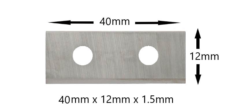 Turnover Knives – 40mm x 12mm x 1.5mm (Box of 10)