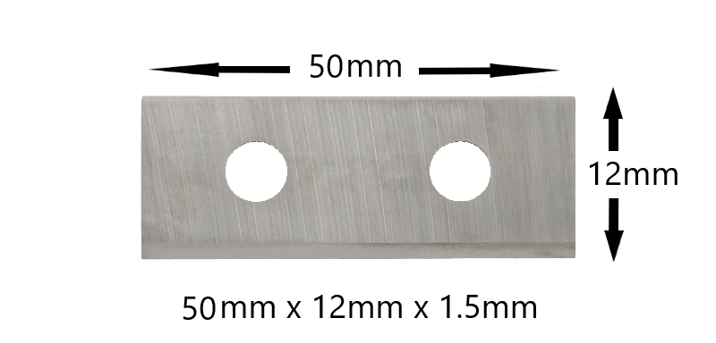 Turnover Knives – 50mm x 12mm x 1.5mm (Box of 10)