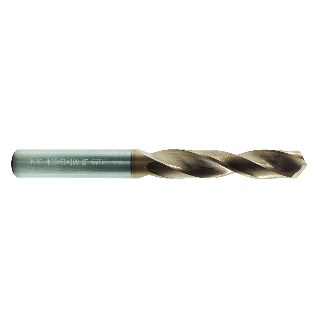 Carbide Drill Bit - 10mm 2 Flute 55HRC