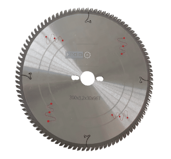 TCT Circular Saw Blade 300x3.2/2.2x30x96 Teeth (Wood)