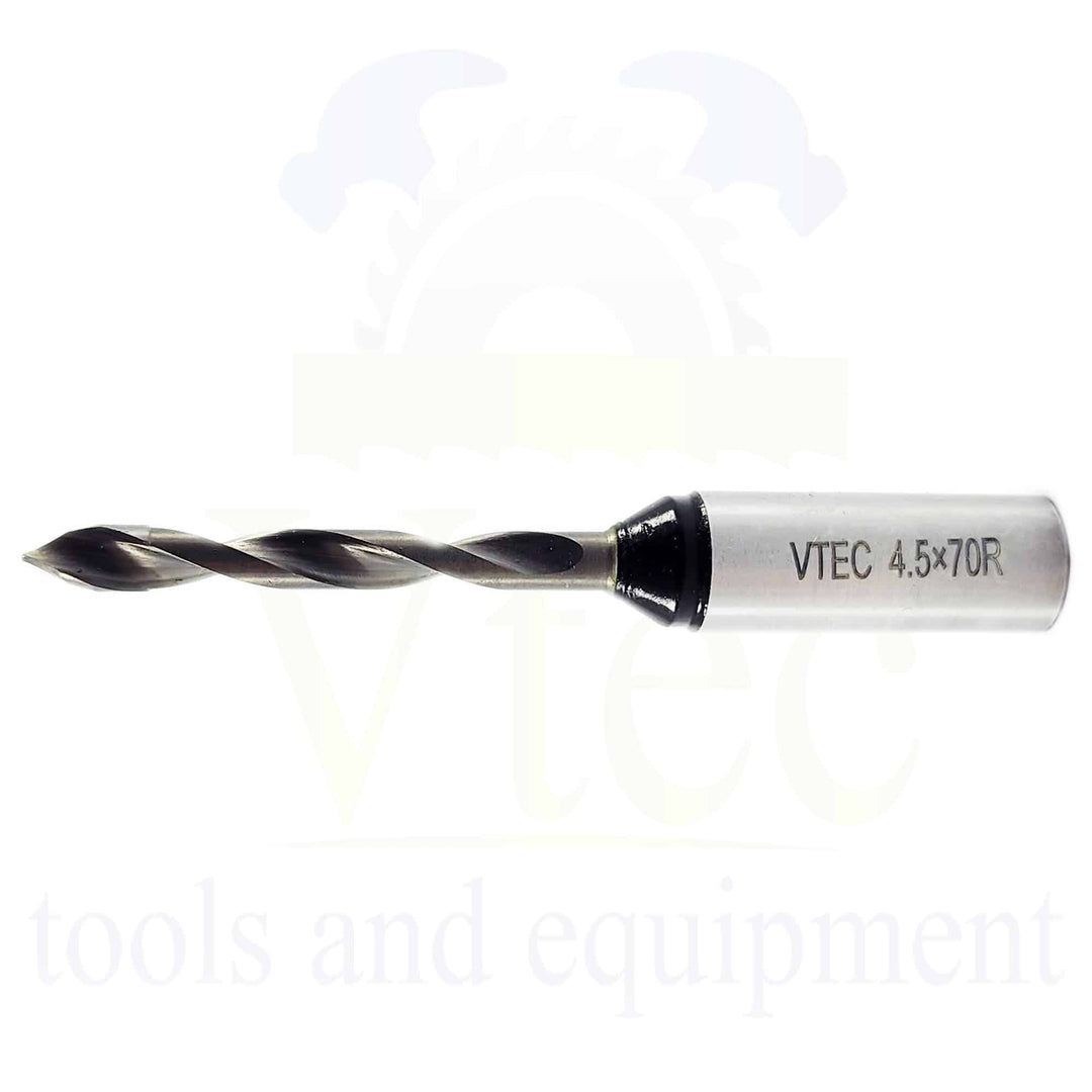 Dowel drilling bit 4.5mm through hole 4.5mmx70 (right hand)