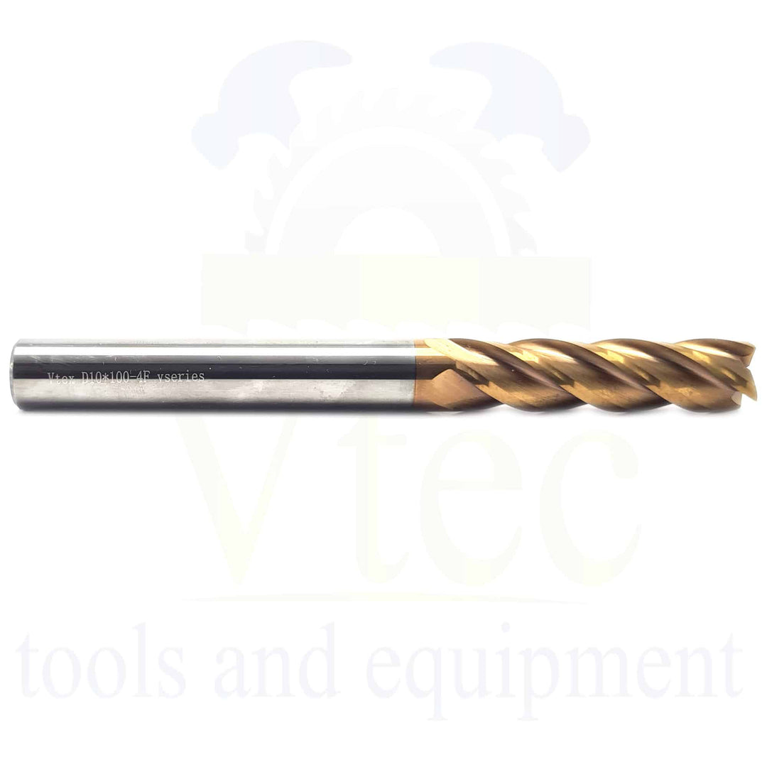 Carbide End Mill - Long Series - 10mm HRC 55