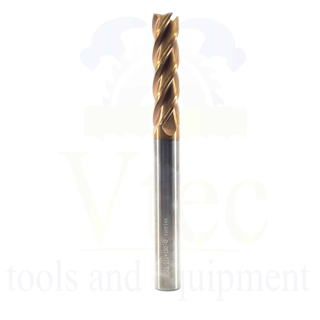Carbide End Mill - Long Series - 10mm HRC 55