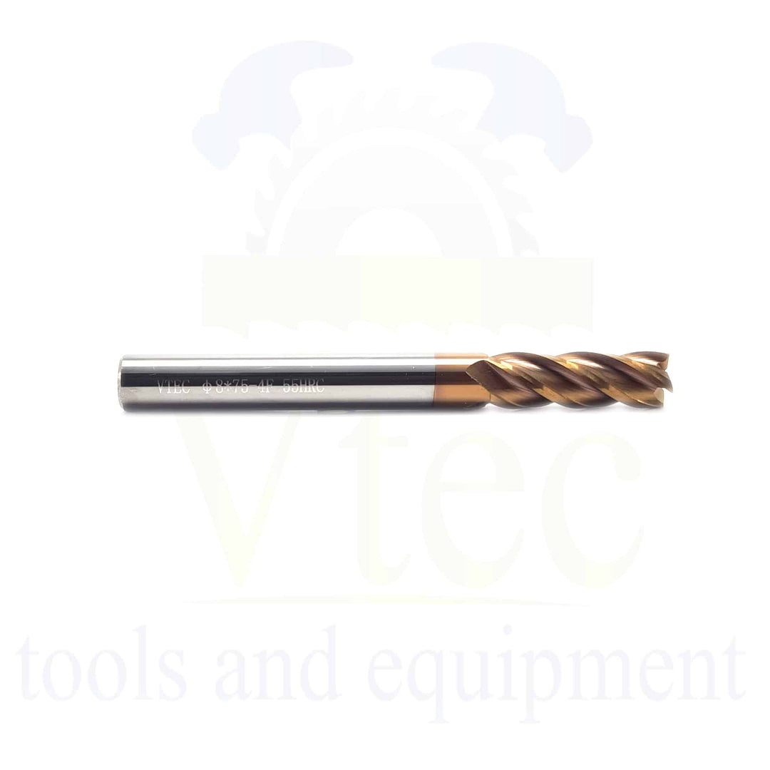 Carbide End Mill - 8mm HRC 55