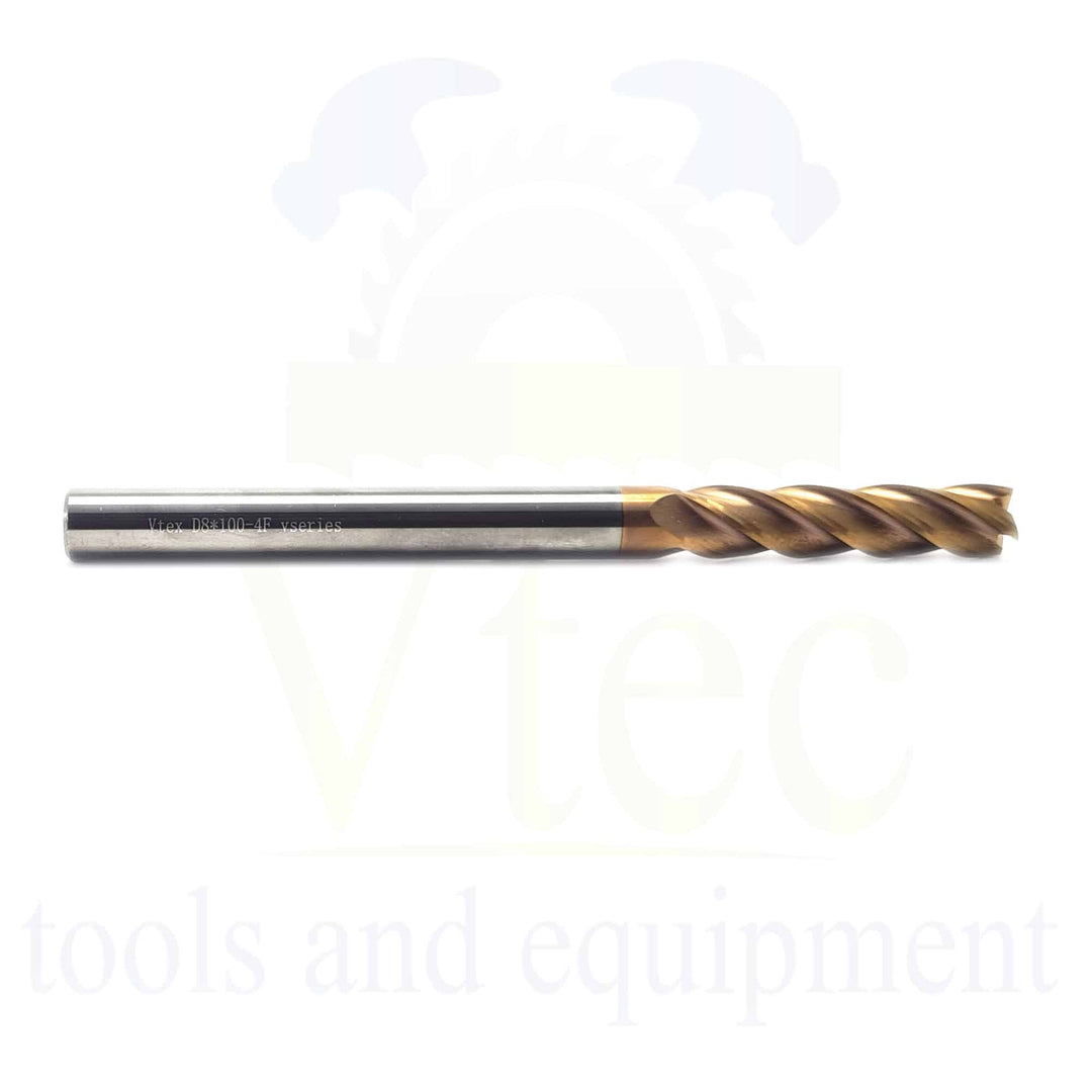 Carbide End Mill - Long Series - 8mm HRC 55