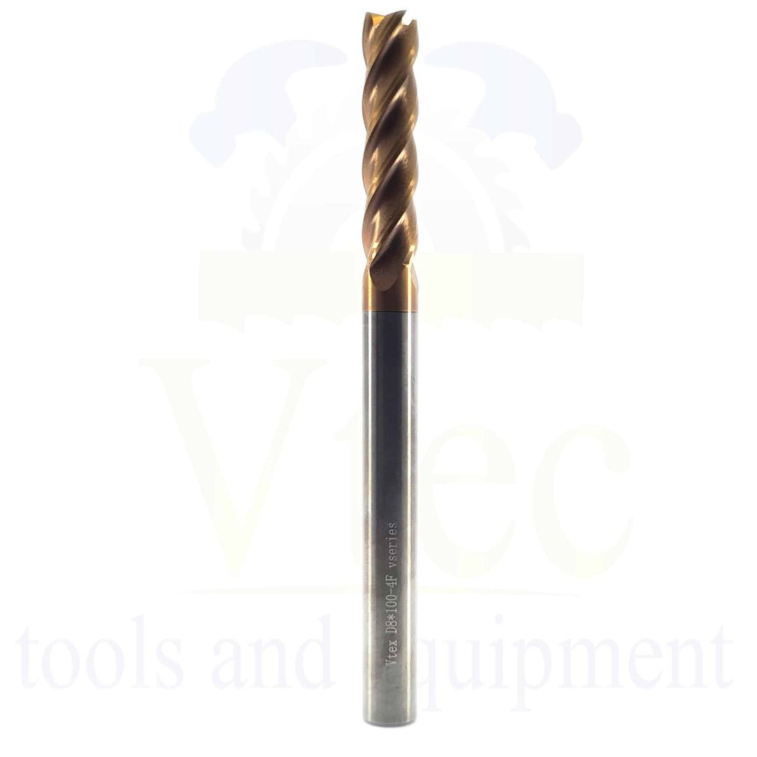 Carbide End Mill - Long Series - 8mm HRC 55
