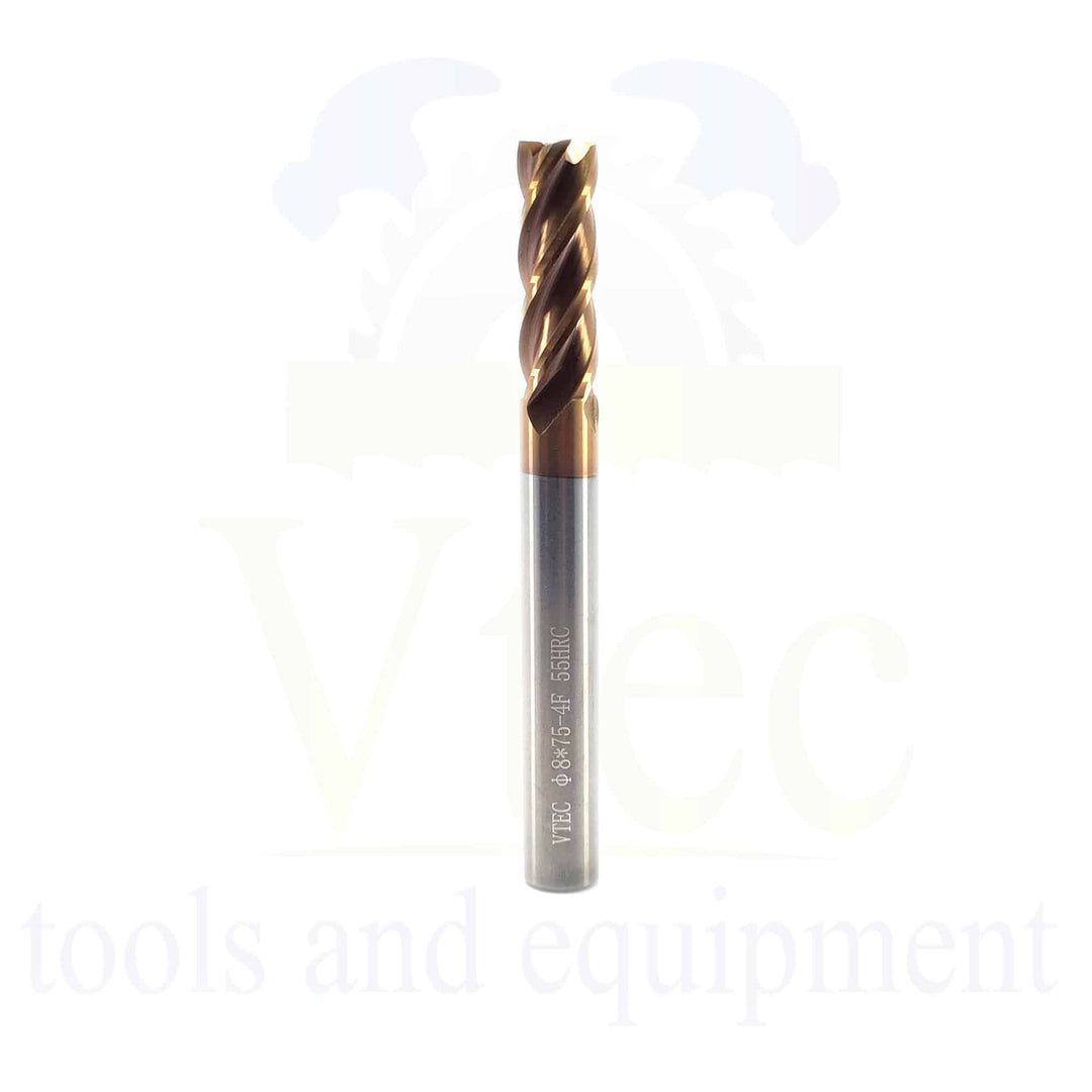 Carbide End Mill - 8mm HRC 55