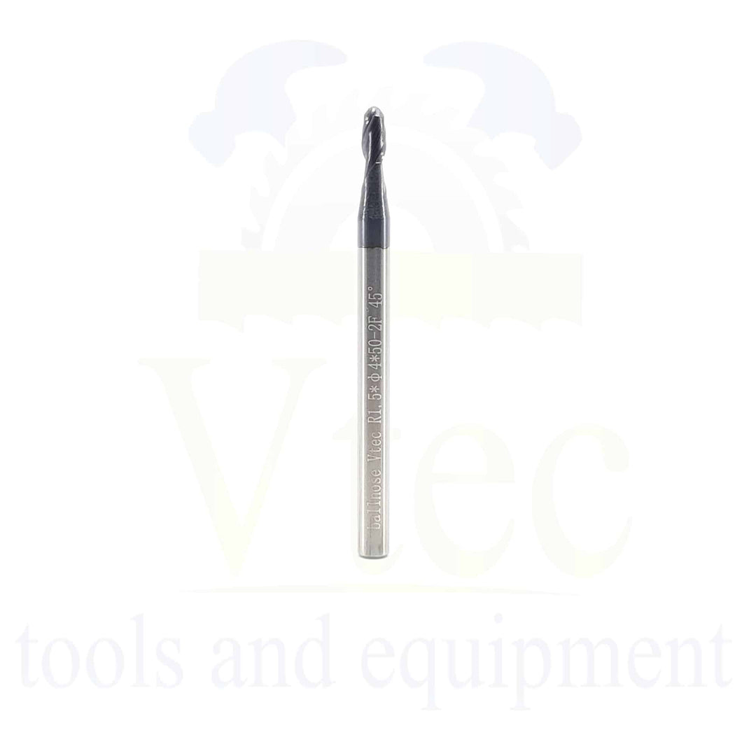 Ballnose Carbide End Mill R1.5 (3mm) 45HRC