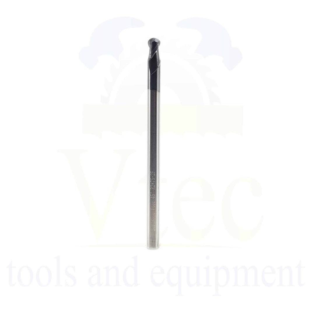 Ballnose Carbide End Mill - R2 (4mm) 45HRC
