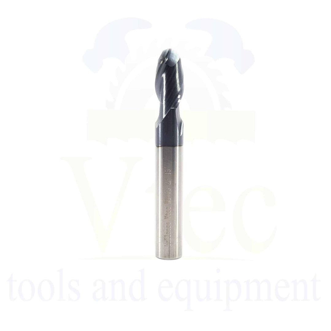 Ballnose Carbide End Mill - R5 (10mm) 45HRC