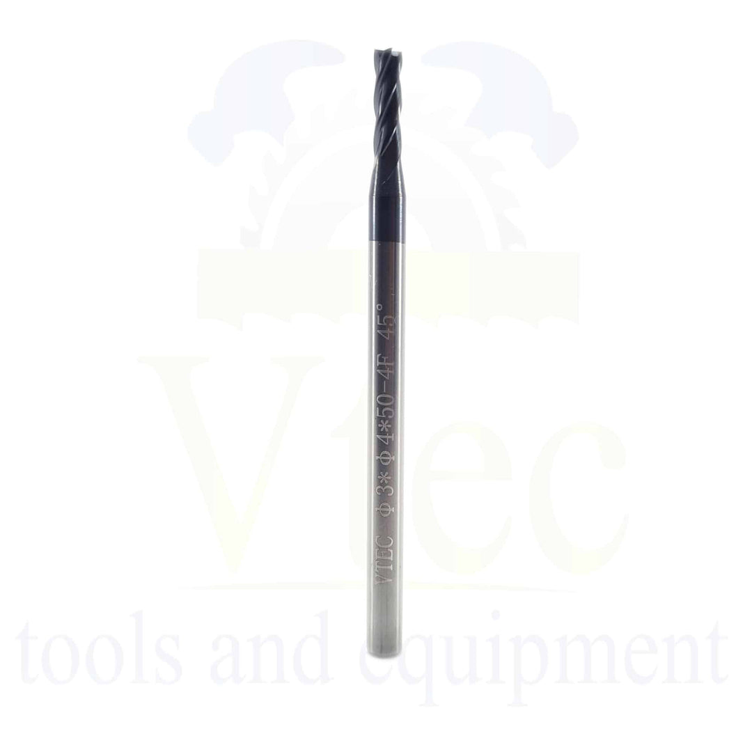 Carbide End Mill - 3mm 4 Flute 45HRC