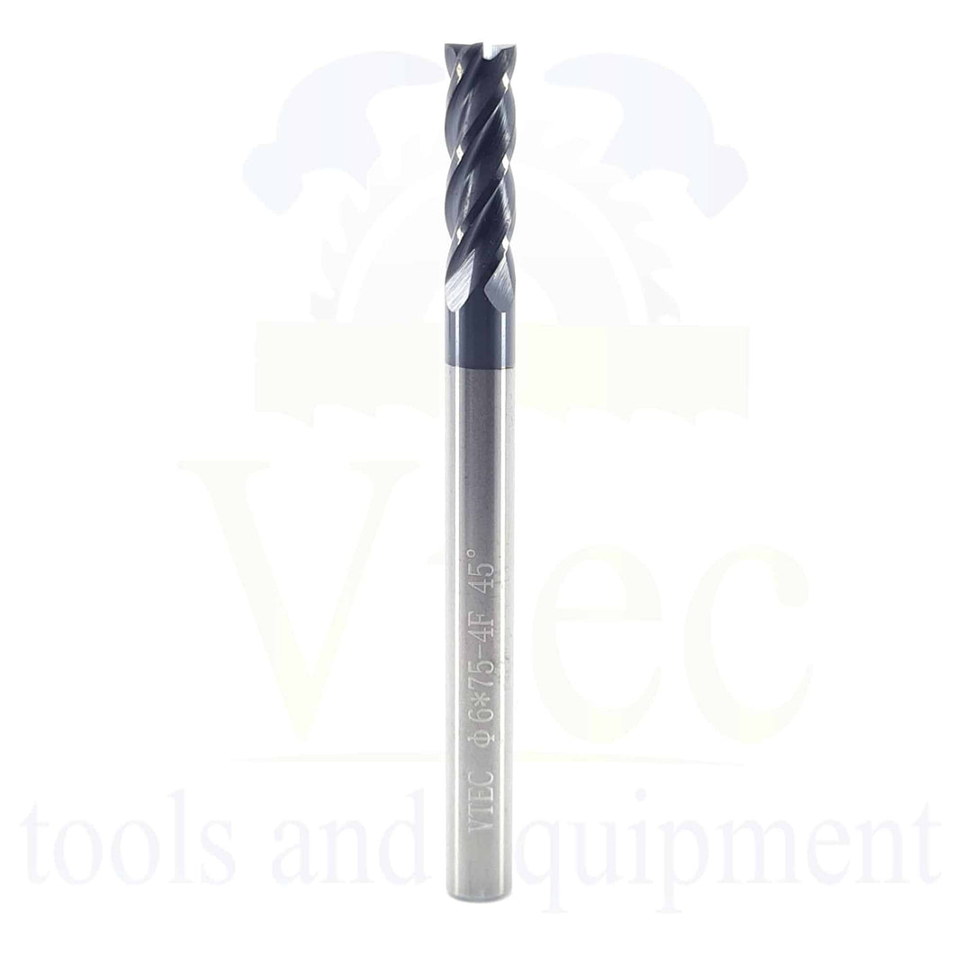 Carbide End Mill - 5mm 4 Flute 45HRC