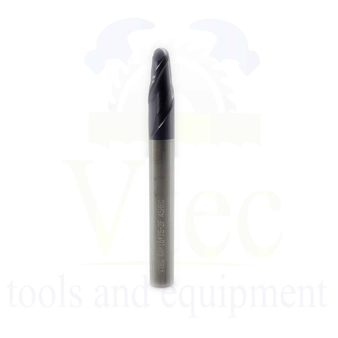 Ballnose Carbide End mill - R4 (8mm) 45HRC