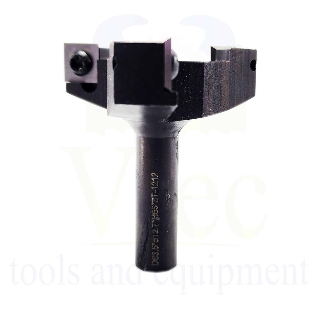Spoilboard Surfacing Bit - 63.5mm with 12mm Shank