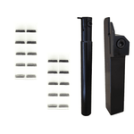 Load image into Gallery viewer, MGIVR -3mm-25mm Internal Boring Bar + MGEHR-3mm-25mm External Grooving Tool Holder + 20 MGMN 3mm Inserts
