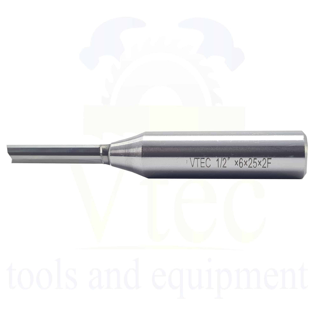 TCT Half Inch Straight 6mm End Mill