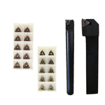 Load image into Gallery viewer, SNR-16IRAG60-25mm Internal Boring Bar + SER-16ERAG60-25mm External Threading Tool Holder + 20 16ERAG60 Inserts
