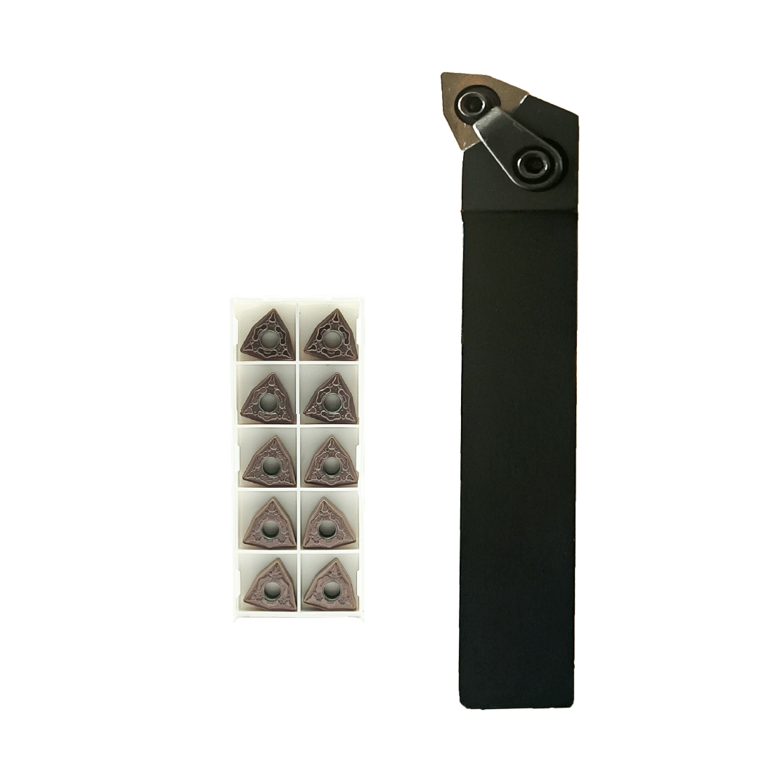 MWLNR-08 25mm External Tool Holder + 10 WMNG08 Inserts